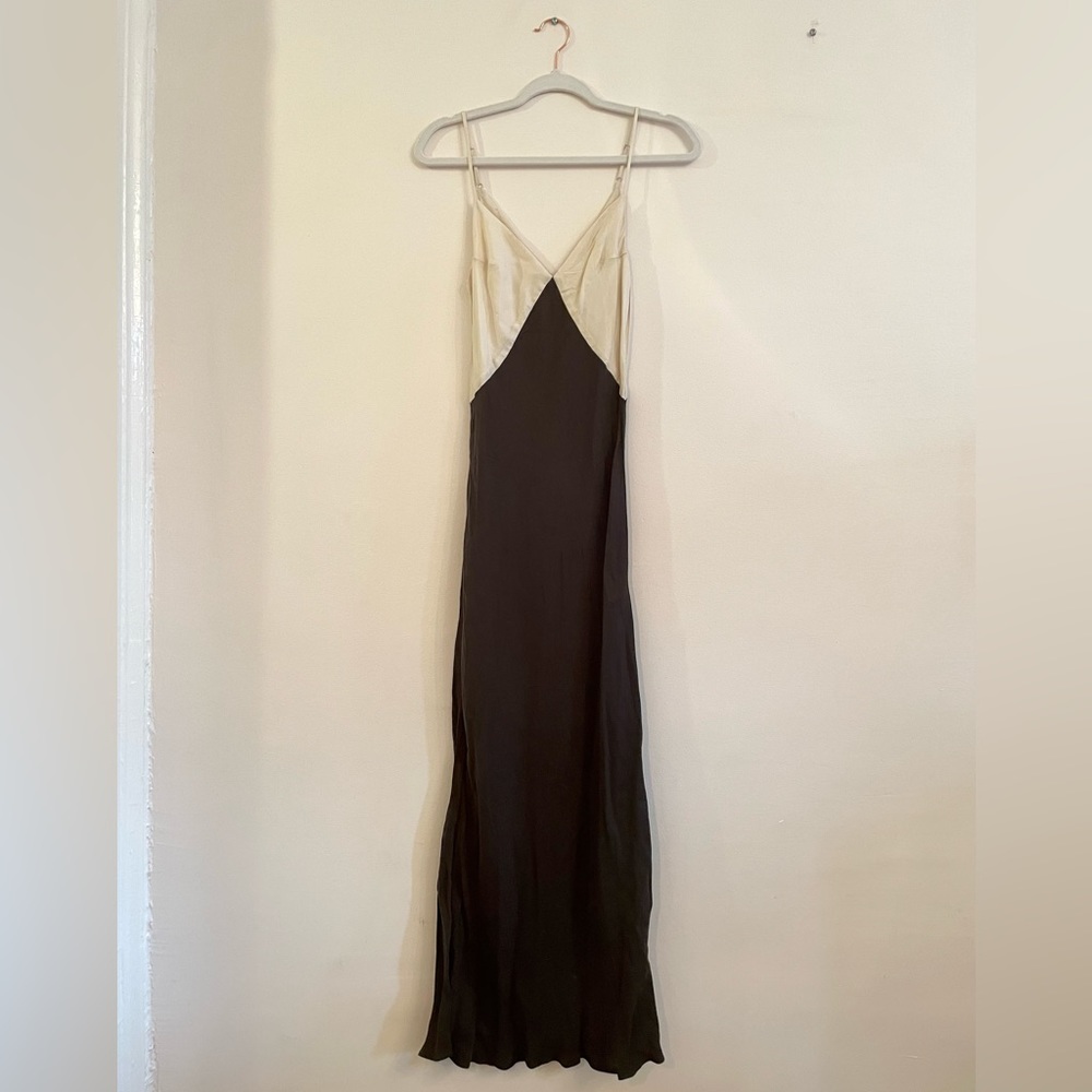 DISSH Black and White Two Tone Midi Dress Size 4